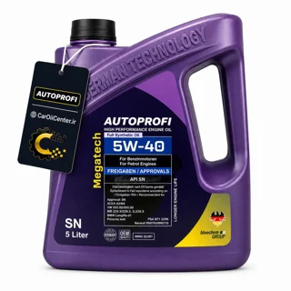 روغن موتور اتوپروفی مدل 5W40 SN حجم ۴ و ۵ لیتری (Autoprofi)